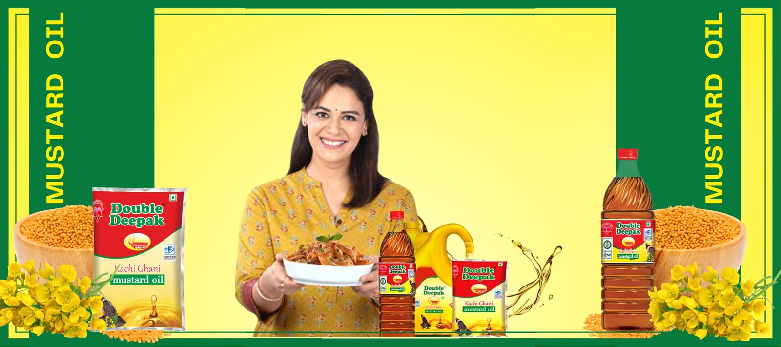 Double Deepak - Elevate Your Meals with Premium Kachi Ghani Mustard Oil