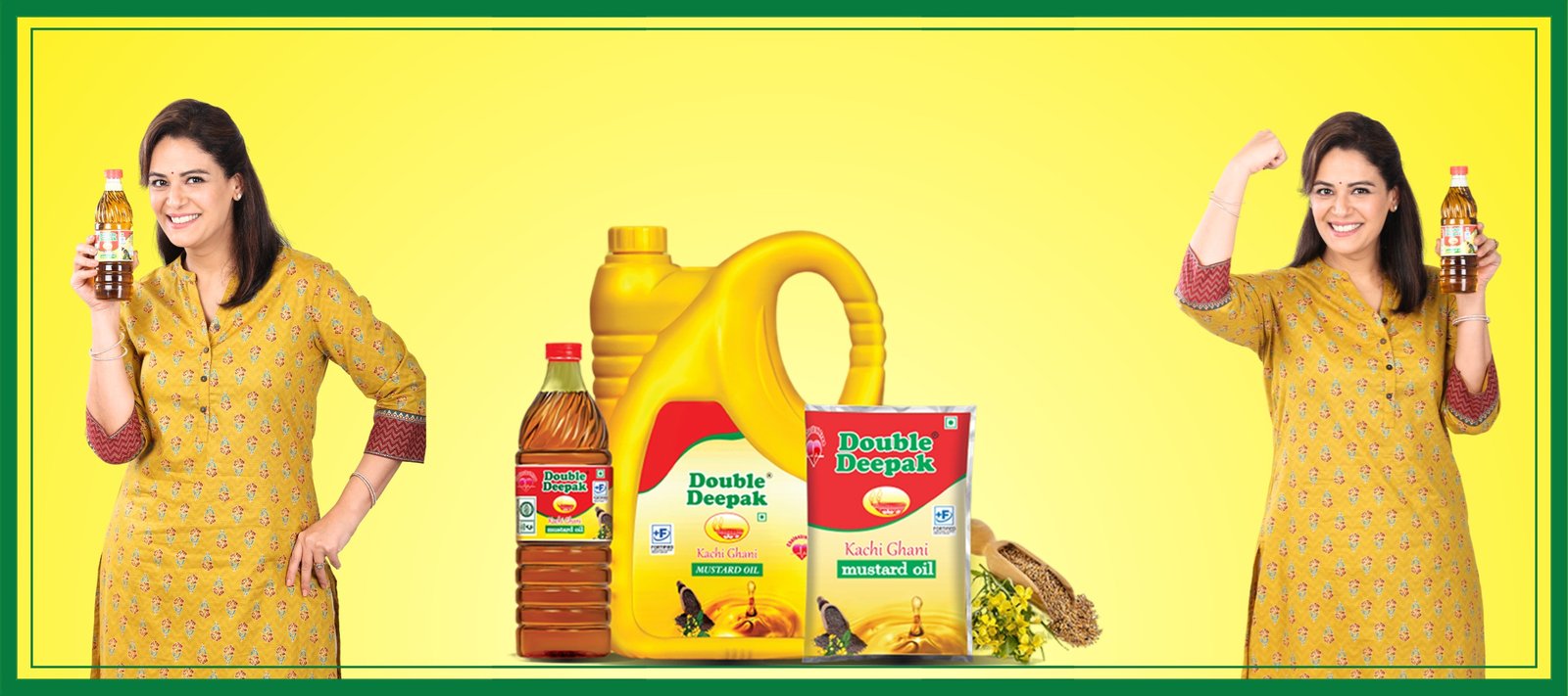 Double Deepak - Savor the Purity of Premium Kachi Ghani Mustard Oil