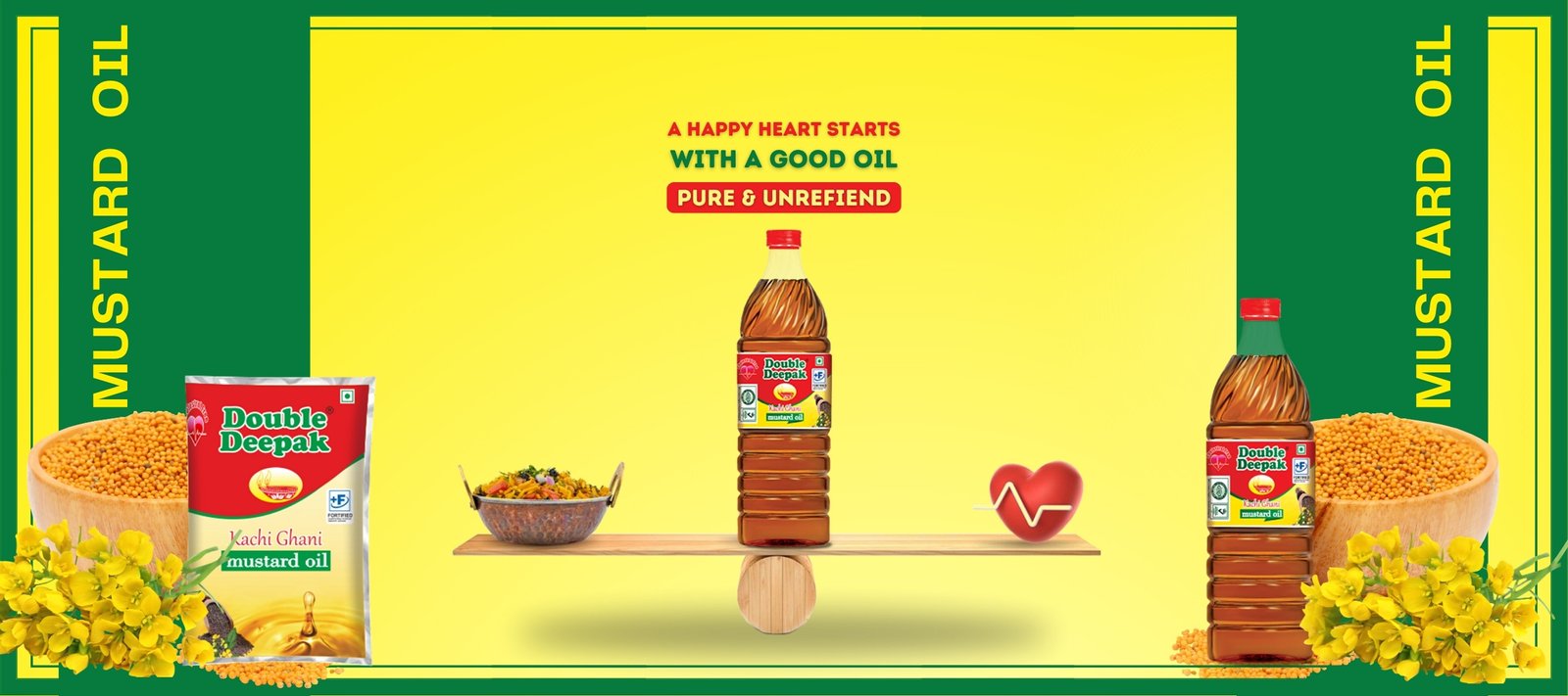 Double Deepak - Begin your Journey to a Happier Heart with Kachi Ghani Mustard Oil