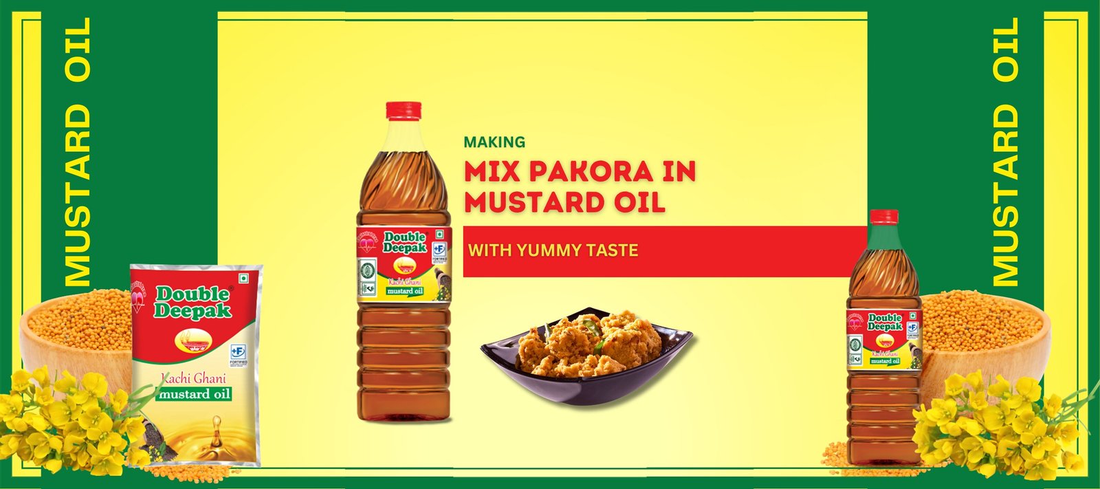 Double Deepak - Making Mix Pakora in Mustard Oil with Yummy Taste