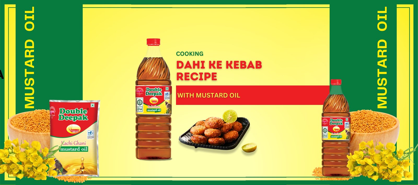 Double Deepak - Cooking Dahi Ke Kebab Recipe with Mustard Oil