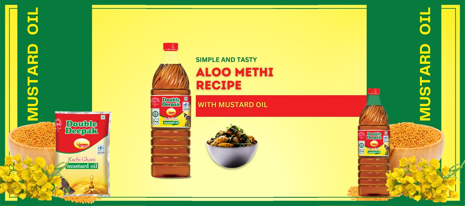 Double Deepak - Simple and Tasty Aloo Methi Recipe with Mustard Oil